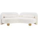  Manufacturer Color_Cream -- Daphne 89" Cream Chenille Fabric Upholstered Sofa IMAGE 5