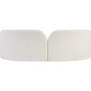 Meridian Daphne Cream Chenille Fabric Sofa IMAGE 7