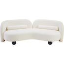  Manufacturer Color_Cream -- Daphne 89" Cream Chenille Fabric Upholstered Sofa IMAGE 9