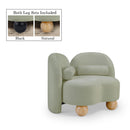  Manufacturer Color_Mint -- Daphne Mint Chenille Fabric Upholstered Chair IMAGE 1