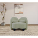  Manufacturer Color_Mint -- Daphne Mint Chenille Fabric Upholstered Chair IMAGE 4