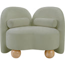 Meridian Daphne Mint Chenille Fabric Chair IMAGE 5