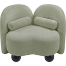  Manufacturer Color_Mint -- Daphne Mint Chenille Fabric Upholstered Chair IMAGE 9