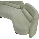 Meridian Daphne Mint Chenille Fabric Loveseat IMAGE 18