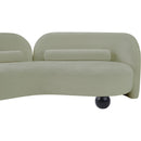  Manufacturer Color_Mint -- Daphne 64" Mint Chenille Fabric Upholstered Loveseat IMAGE 20
