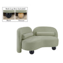  Manufacturer Color_Mint -- Daphne 64" Mint Chenille Fabric Upholstered Loveseat IMAGE 2