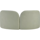  Manufacturer Color_Mint -- Daphne 64" Mint Chenille Fabric Upholstered Loveseat IMAGE 7