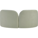 Meridian Daphne Mint Chenille Fabric Loveseat IMAGE 7