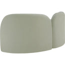 Manufacturer Color_Mint -- Daphne 64" Mint Chenille Fabric Upholstered Loveseat IMAGE 8