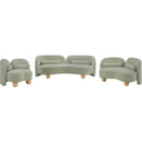  Manufacturer Color_Mint -- Daphne 89" Mint Chenille Fabric Upholstered Sofa IMAGE 12