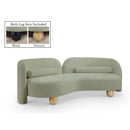  Manufacturer Color_Mint -- Daphne 89" Mint Chenille Fabric Upholstered Sofa IMAGE 1