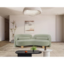  Manufacturer Color_Mint -- Daphne 89" Mint Chenille Fabric Upholstered Sofa IMAGE 3