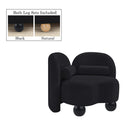  Manufacturer Color_Black -- Meridian Daphne Stationary Fabric Chair IMAGE 2