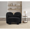  Manufacturer Color_Black -- Meridian Daphne Stationary Fabric Chair IMAGE 4