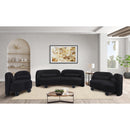 Meridian Daphne Black Velvet Loveseat IMAGE 16