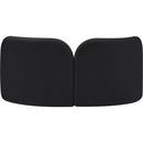  Manufacturer Color_Black -- Meridian Daphne Stationary Fabric Loveseat IMAGE 7