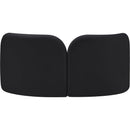 Meridian Daphne Black Velvet Loveseat IMAGE 7
