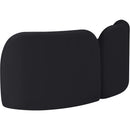  Manufacturer Color_Black -- Meridian Daphne Stationary Fabric Loveseat IMAGE 8