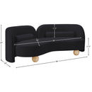  Manufacturer Color_Black -- Meridian Daphne Stationary Fabric Sofa IMAGE 17