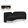 Meridian Daphne Black Velvet Sofa IMAGE 1