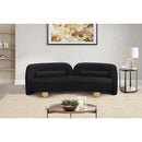 Meridian Daphne Black Velvet Sofa IMAGE 3