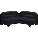  Manufacturer Color_Black -- Meridian Daphne Stationary Fabric Sofa IMAGE 9
