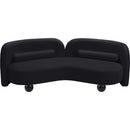 Meridian Daphne Black Velvet Sofa IMAGE 9