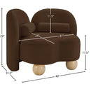  Manufacturer Color_Brown -- Daphne Brown Velvet Upholstered Chair IMAGE 17