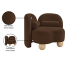 Meridian Daphne Brown Velvet Chair IMAGE 18