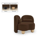  Manufacturer Color_Brown -- Daphne Brown Velvet Upholstered Chair IMAGE 1