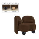  Manufacturer Color_Brown -- Daphne Brown Velvet Upholstered Chair IMAGE 2