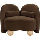 Meridian Daphne Brown Velvet Chair IMAGE 5