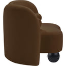  Manufacturer Color_Brown -- Daphne Brown Velvet Upholstered Chair IMAGE 6