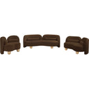  Manufacturer Color_Brown -- Daphne 64" Brown Velvet Upholstered Loveseat IMAGE 12