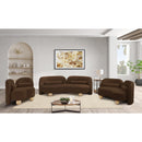 Meridian Daphne Brown Velvet Loveseat IMAGE 15