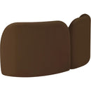  Manufacturer Color_Brown -- Daphne 64" Brown Velvet Upholstered Loveseat IMAGE 8