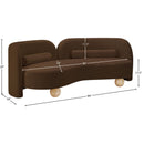 Meridian Daphne Brown Velvet Sofa IMAGE 17