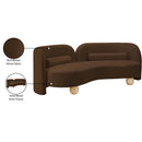  Manufacturer Color_Brown -- Daphne 89" Brown Velvet Upholstered Sofa IMAGE 18
