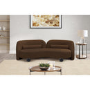  Manufacturer Color_Brown -- Daphne 89" Brown Velvet Upholstered Sofa IMAGE 4