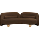  Manufacturer Color_Brown -- Daphne 89" Brown Velvet Upholstered Sofa IMAGE 5