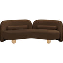 Meridian Daphne Brown Velvet Sofa IMAGE 5