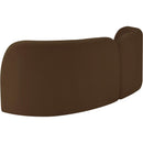  Manufacturer Color_Brown -- Daphne 89" Brown Velvet Upholstered Sofa IMAGE 8