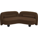 Meridian Daphne Brown Velvet Sofa IMAGE 9