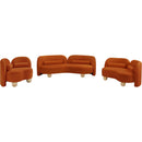  Manufacturer Color_Cognac -- Daphne Cognac Velvet Upholstered Chair IMAGE 12