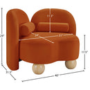  Manufacturer Color_Cognac -- Daphne Cognac Velvet Upholstered Chair IMAGE 17
