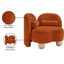  Manufacturer Color_Cognac -- Daphne Cognac Velvet Upholstered Chair IMAGE 18