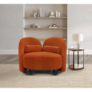  Manufacturer Color_Cognac -- Daphne Cognac Velvet Upholstered Chair IMAGE 4