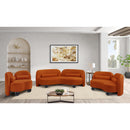  Manufacturer Color_Cognac -- Daphne 64" Cognac Velvet Upholstered Loveseat IMAGE 16