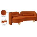  Manufacturer Color_Cognac -- Daphne 89" Cognac Velvet Upholstered Sofa IMAGE 18