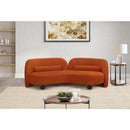  Manufacturer Color_Cognac -- Daphne 89" Cognac Velvet Upholstered Sofa IMAGE 4